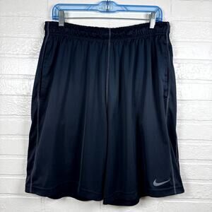 Nike Dri-Fit Basketball Shorts Mens Large Black Drawstring Performance Athletic